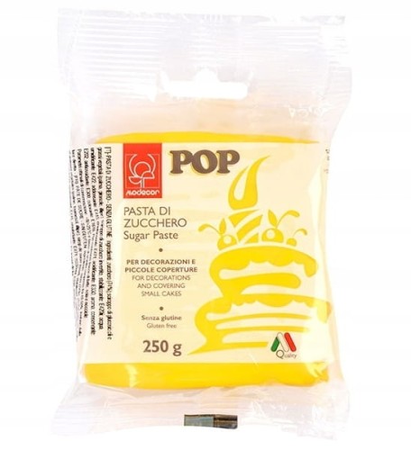 Masa cukrowa Modecor 250g Żółta